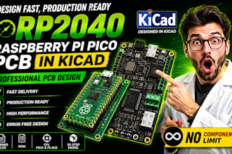 design fast production ready rp2040 raspberry pi pico pcb in kicad