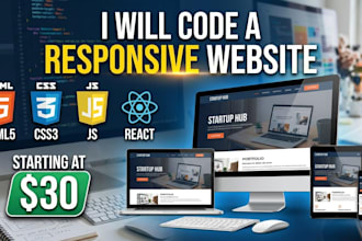modern landing page and website development using HTML CSS tailwind