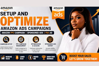setup and optimize amazon ads campaigns,amazon PPC campaign sponsored ads fba ad