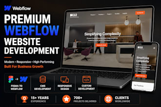 design and develop a premium webflow website