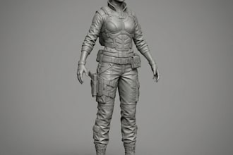 do 3d head bust model for 3d printing