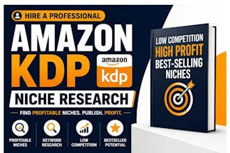 research profitable amazon KDP niches and low competition book ideas