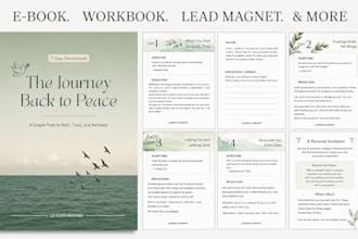 design professional lead magnet ebook guide workbook freebie and canva template