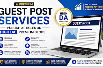 publish article with high da guest post backlinks