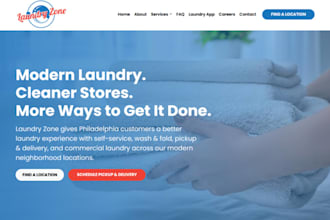 design wix laundromat website laundry website dry cleaning services website