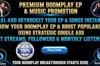 setup ads campaign to promote boomplay ep music promotion
