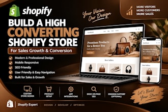build shopify store for sales growth and conversion