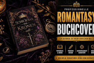 design a magisches buchcover design fur romantasy romane