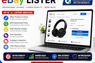 do ebay listing, ebay lister, ebay trending product upload