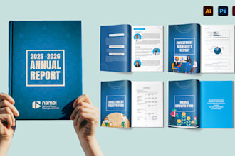 design professional annual report, company profile and brochure