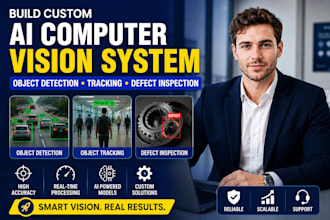 build ai computer vision system for object detection, tracking defect inspection