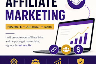 promote your affiliate links for traffic and sales
