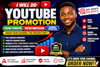 youtube promotion organic promotion you tube monetization channel prom0tion
