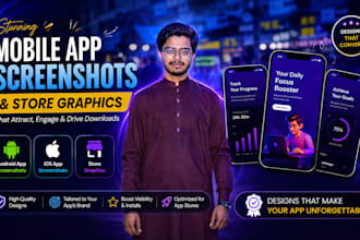 create high conversion mobile app screenshots for ios and android