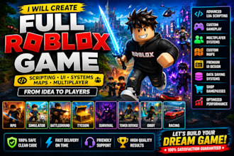 create full roblox game scripting UI systems maps multiplayer