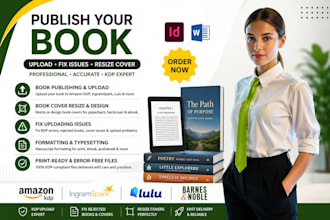 publish your book, KDP book formatting, fix upload issues resize book cover