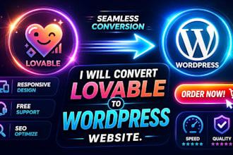 convert lovable to wordpress website, lovable ai to wordpress elementor website