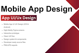 mobile app design, app ui design, uiux design