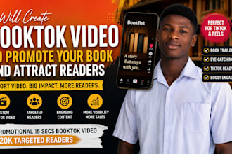 create a booktok video to promote your book and attract readers