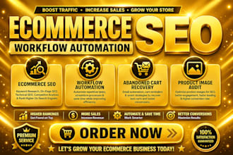 do ecommerce seo workflow automation abandoned cart recovery product image audit