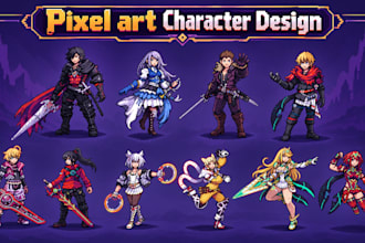pixel art character sprite sheet animation 2d game assets rpg maker 8bit 16bit