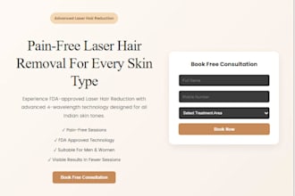 design and develop a responsive landing page