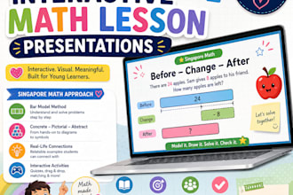 create interactive math lesson presentation