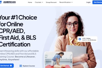 design wix cpr training website first aid training bls certification website