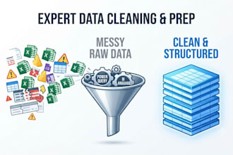 clean, transform, and prepare your data using excel, power query and m language