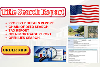 provide real estate property title search service