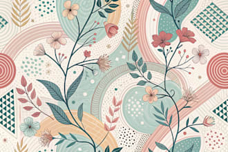 design unique seamless pattern for textile fabric prints