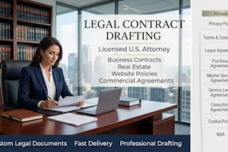 draft robust website legal documents and terms and conditions