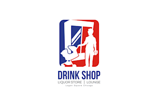 design unique drink shop logo