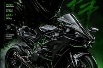 design cinematic bike poster