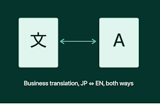 conduct japanese and english business translation