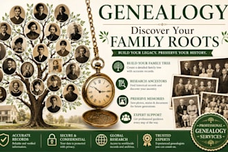 do genealogy research for your family tree in any country