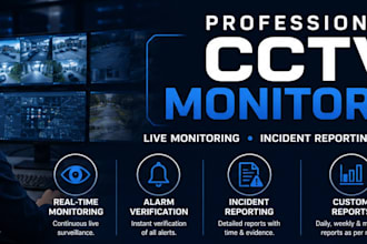remotely monitor your cctv system and provide incident reports
