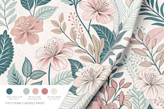 create pattern design for textile fabrics print