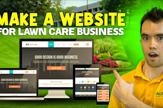 build a lawn care, landscaping, patio, fencing, pest control website with SEO