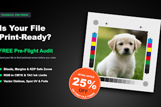 fix convert prepress and make your file print ready with bleed cmyk