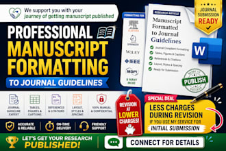 format your manuscript to journal guidelines for publication