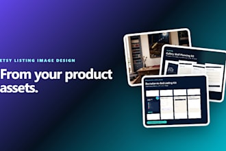 design mobile readable etsy listing images for digital products