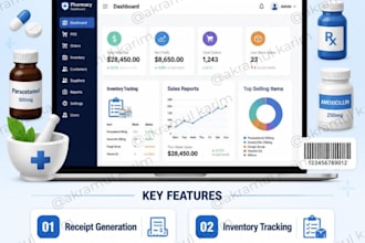 develop a custom pharmacy billing and inventory system