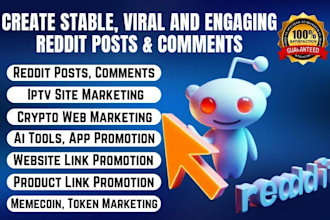 do social media reddit SEO post to market anything on reddit, instagram