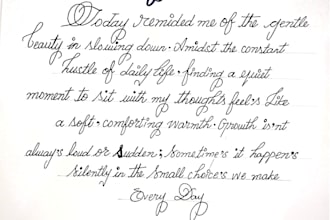 write an aesthetic handwritten journal memory page