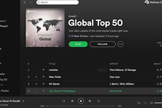 instantly chart spotify track apple music to top 50 spotify chart board