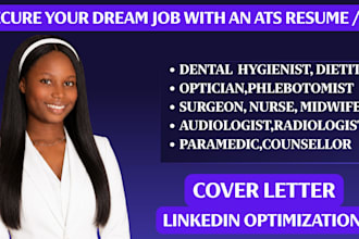 write ats physician resume, doctor CV, medical resume and healthcare cover lette