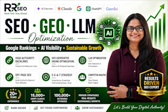 do SEO, GEO, llm optimisation for ai rank, google rank and sustainable growth