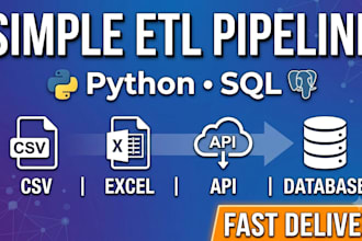 build a simple etl pipeline using python and sql