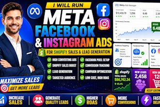 run meta facebook instagram ads for shopify sales and lead generation